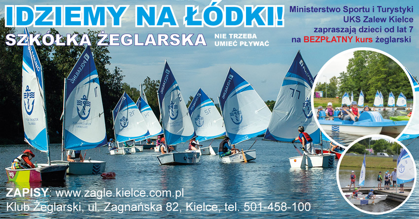 Zagle Kielce: Idziemy na łódki! Bezpłatny program edukacji żeglarskiej dzieci i młodzieży. 